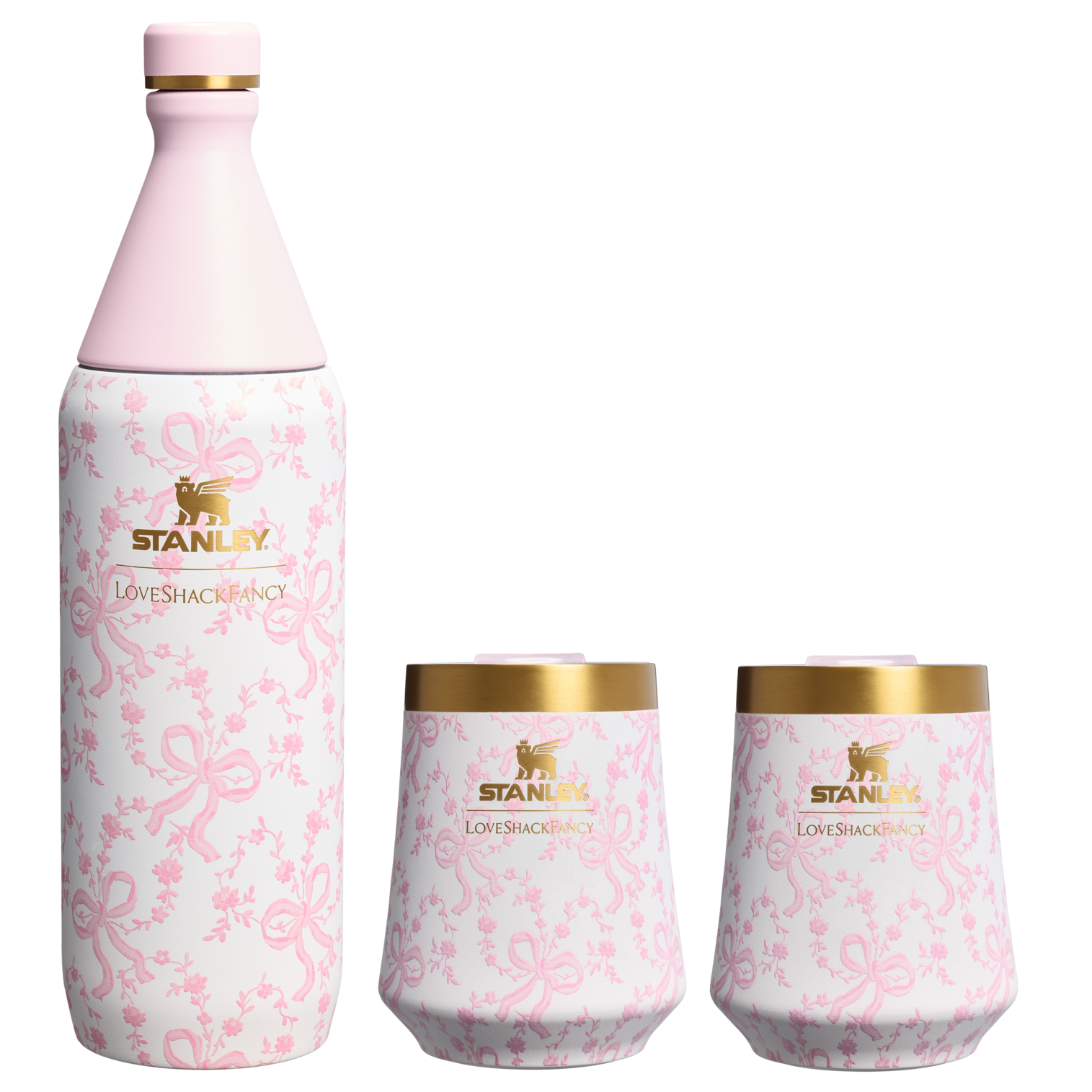Stanley 1913 x LoveShackFancy Holiday Reserve All Day Wine Set | 34 OZ | 11 OZ - Image 2